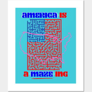 America Is A-Maze-ing 2 Posters and Art